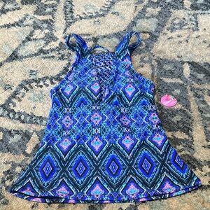 Raisins Camisole in Blue and Purple swimsuit top